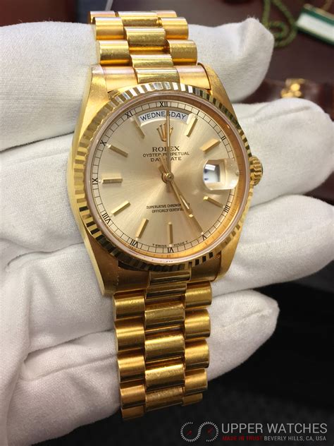 presidential gold rolex price|Rolex day date gold price.